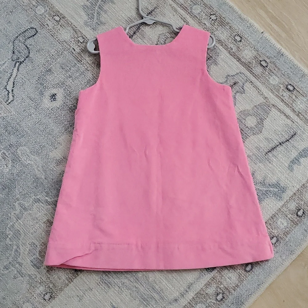 The Beaufort Bonnet Company Girls Pink Corduroy Juliet Jumper Dress Sz5
